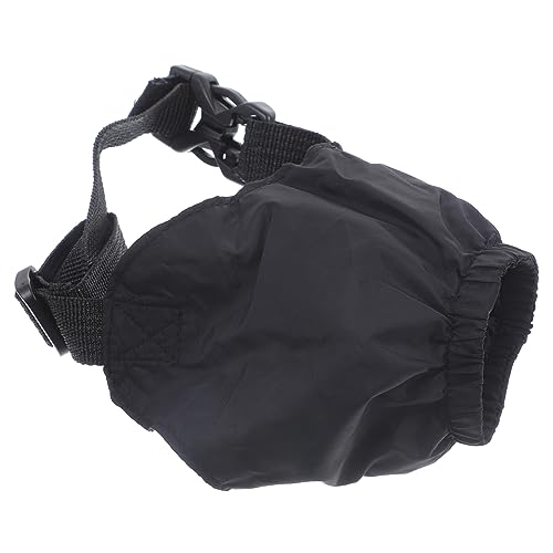 TOGEVAL Schwarze Augenmaske Für Haustiere Outdoor Blinder Shading Augenklappe Anti-exzitatorische Maske Für Hunde Praktische Dekompressionshilfe Reisenkrankheit Lindern von TOGEVAL