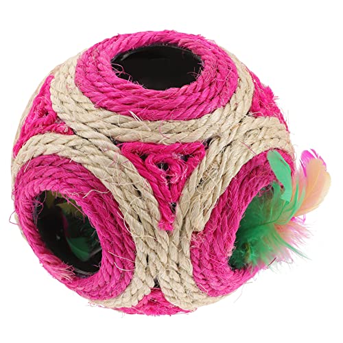 TOGEVAL 1 Stück Haustierkatze Spielzeug Sisal Ball Kaukugel Kätzchen Kauschmeifkugel Spielzeug TOGEVAL 1 Stück Haustierkatze Spielzeug Sisal Ball Kaukugel Kätzchen Kauschmeifkugel Spielzeug von TOGEVAL