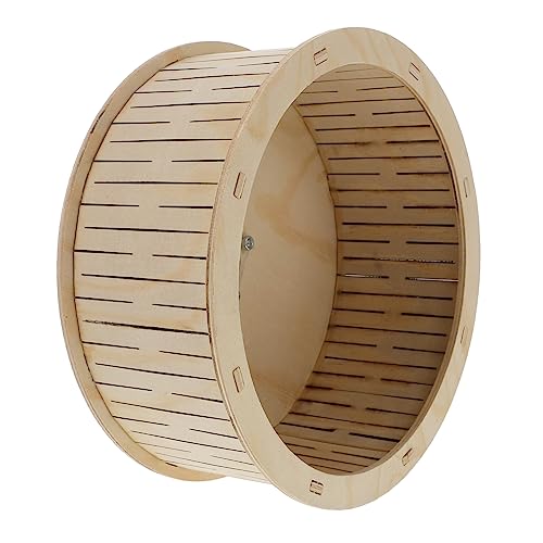 TOGEVAL Stabiles Hamsterrad aus Holz 22 cm groß leises Laufrad für Chinchillas Haustierbedarf Hamsterroller Laufrad für Haustiere TOGEVAL Stabiles Hamsterrad aus Holz 22 cm groß leises Laufrad für Chinchillas Haustierbedarf Hamsterroller Laufrad für Haustiere von TOGEVAL