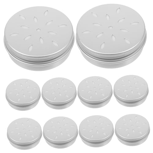 TOGEVAL 10 Stück Teiliges Hundegeruch trainingsset Aluminium Duft Box mit Gelochtem Deckel Geruchsschulung für Such Arbeitshunde Geeignet für Hundeerziehung und Geruchssinn Training von TOGEVAL