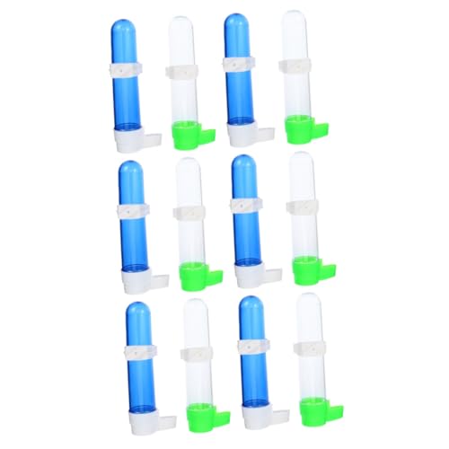 TOGEVAL 12stücke Automatischer Vogeltrinkspender Teiliges Für Papageien Transparente Flasche Mit Grünem Boden Und Blaue Flasche Mit Weißem Boden Sicherer Pet-wasserspender Für Käfige TOGEVAL 12stücke Automatischer Vogeltrinkspender Teiliges Für Papageien Transparente Flasche Mit Grünem Boden Und Blaue Flasche Mit Weißem Boden Sicherer Pet-wasserspender Für Käfige von TOGEVAL