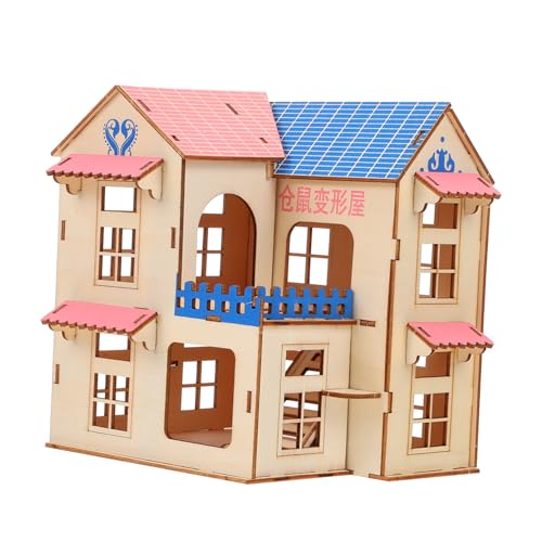 TOGEVAL 1Stk Hamstervilla Versteckhütte Spielspielzeug Spielzeug für Meerschweinchen Hamster Spielen Schloss hamsterhaus Hamster Spielzeug Hamsterhütte kleine Haustierhütte hölzern TOGEVAL 1Stk Hamstervilla Versteckhütte Spielspielzeug Spielzeug für Meerschweinchen Hamster Spielen Schloss hamsterhaus Hamster Spielzeug Hamsterhütte kleine Haustierhütte hölzern von TOGEVAL