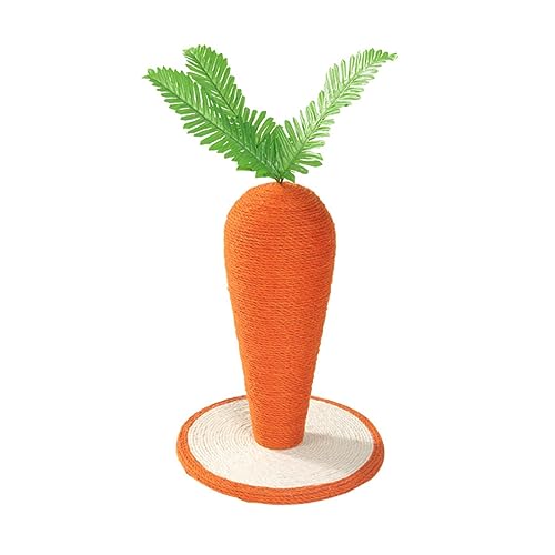 TOGEVAL Haustier Katze Scratch Pad Große Karotte Kratzbaum Katze Schleifen Post Kätzchen Spielzeug Katze Kratzbrett Welle TOGEVAL Haustier Katze Scratch Pad Große Karotte Kratzbaum Katze Schleifen Post Kätzchen Spielzeug Katze Kratzbrett Welle von TOGEVAL