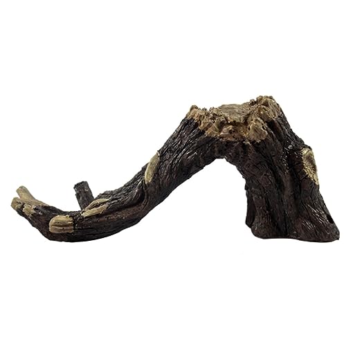 TOGEVAL Ornament Aquarium Ornament Simulierte Baumrinde Höhle Für Reptilienlebensräume von TOGEVAL