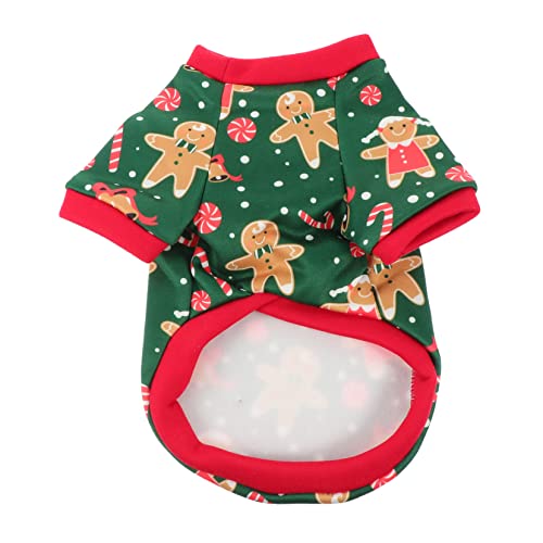 TOGEVAL 1stück Weihnachten Hundekostüm Mit Schneemann-Design Grüner Pullover Für Kleine Haustiere Festliche Hundebekleidung Für Weihnachten Und Partys Attraktives Outfit Für TOGEVAL 1stück Weihnachten Hundekostüm Mit Schneemann-Design Grüner Pullover Für Kleine Haustiere Festliche Hundebekleidung Für Weihnachten Und Partys Attraktives Outfit Für von TOGEVAL