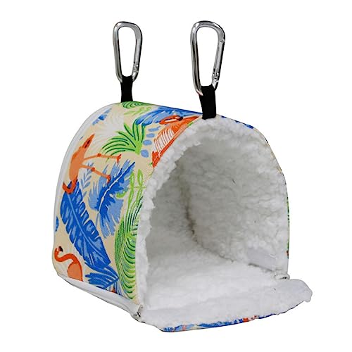 TOGEVAL 1stück Faltbares Hamster-Nest Bequemes Haustierhaus Warmes Schlafsack-Design Für Kleintiere Für Hamster Squirrels Vögel Aus Canvas Lammwolle Für Gemütliche Ruhezeiten von TOGEVAL