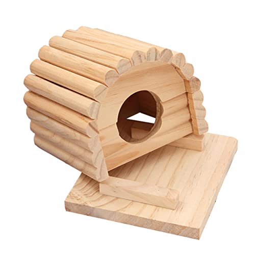 TOGEVAL 1stück Hamster Holzhaus Strapazierfähiges Multifunktionales Nagerhaus Für Kleintiere Kreatives Versteck Und Schlafplatz Für Hamster Und Andere Nager TOGEVAL 1stück Hamster Holzhaus Strapazierfähiges Multifunktionales Nagerhaus Für Kleintiere Kreatives Versteck Und Schlafplatz Für Hamster Und Andere Nager von TOGEVAL