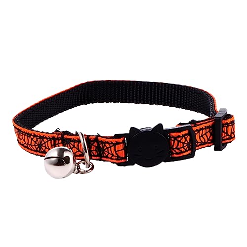 TOGEVAL -Halloween-haustierhalsband Hundehalsband Verstellbar Gewebtes Kristall-Haustier Stilvolles Für Haustier-Dekoration von TOGEVAL