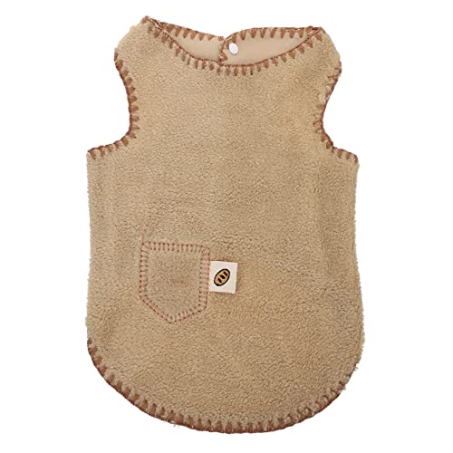 TOGEVAL 1stück Stylische Und Warme Hundeweste Für Kleine Hunde Gemütlicher Winter-Pullover Für Haustiere Aus Weichem Material Leicht Anzuziehen Für Drinnen Und Draußen Khakifarben TOGEVAL 1stück Stylische Und Warme Hundeweste Für Kleine Hunde Gemütlicher Winter-Pullover Für Haustiere Aus Weichem Material Leicht Anzuziehen Für Drinnen Und Draußen Khakifarben von TOGEVAL