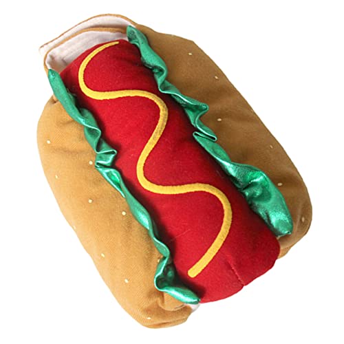 TOGEVAL Einzigartiges Katzen-/hundekleidungsstück Haustierkleidung Hundekostüm XXL Haustier-Hotdog-kostüm Für Weihnachten von TOGEVAL