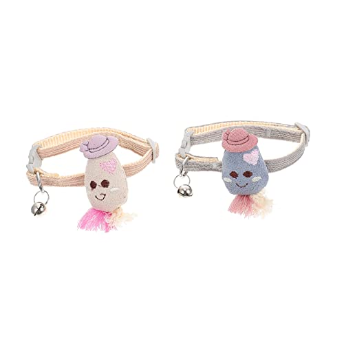 TOGEVAL Verstellbares Haustierhalsband-Set Mit Cartoon-Karotten-Design Robustes Polyester Für Welpen Und Erwachsene Hunde von TOGEVAL