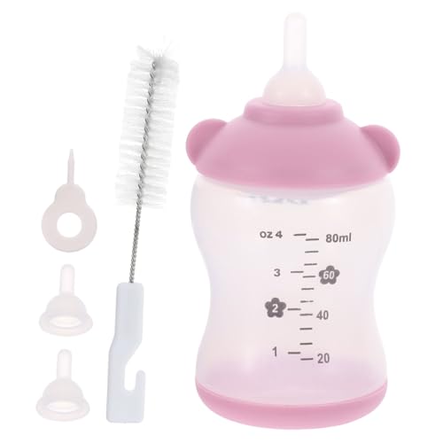 TOGEVAL 2 Sets 80ml Haustier Fütterung Flasche Set Kätzchen Welpen Fütterung Flasche Pp Silikon Für Haustier TOGEVAL 2 Sets 80ml Haustier Fütterung Flasche Set Kätzchen Welpen Fütterung Flasche Pp Silikon Für Haustier von TOGEVAL