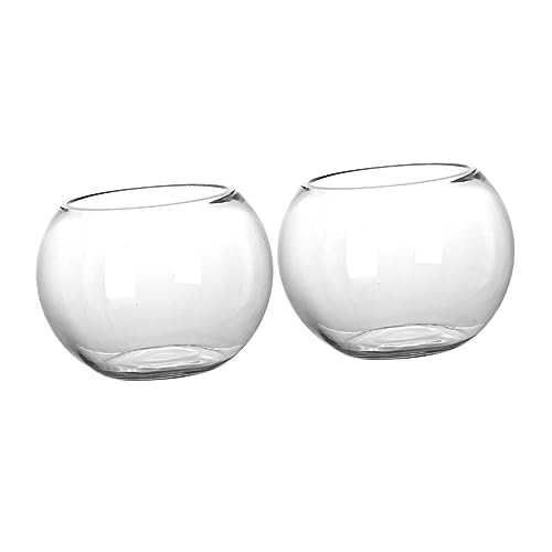 TOGEVAL 2 Stück Glasgefäß Rundes Ökologisches Terrarium mit Eleganter Form Leicht für DIY Pflanzen und Moos Landschaften Stilvolle Wohnzimmerdekoration TOGEVAL 2 Stück Glasgefäß Rundes Ökologisches Terrarium mit Eleganter Form Leicht für DIY Pflanzen und Moos Landschaften Stilvolle Wohnzimmerdekoration von TOGEVAL