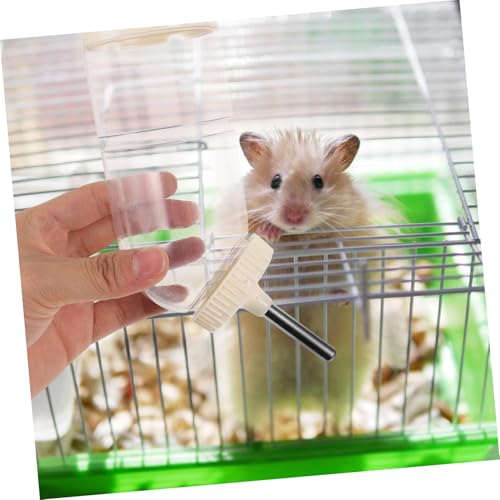 TOGEVAL 2 Stück Haustier Trinkflasche für Käfig mit Rollendem Edelstahl Auslauf Geruchsfrei Transparenter Wasserspender für Hamster Kaninchen und Meerschweinchen Sauberer TOGEVAL 2 Stück Haustier Trinkflasche für Käfig mit Rollendem Edelstahl Auslauf Geruchsfrei Transparenter Wasserspender für Hamster Kaninchen und Meerschweinchen Sauberer von TOGEVAL