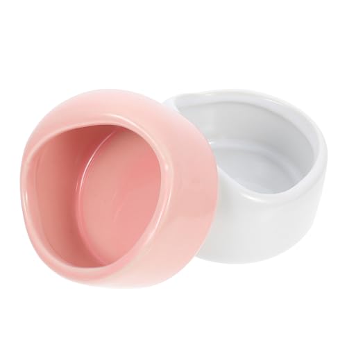 TOGEVAL 2 Stück Keramik Hamster Futternapf Kleine Stabile Futter Schalen für Hamster Igel Meerschweinchen Glatte Oberfläche Leicht zu Reinigen Sicheres Fressnäpfe Zubehör für Kleintier TOGEVAL 2 Stück Keramik Hamster Futternapf Kleine Stabile Futter Schalen für Hamster Igel Meerschweinchen Glatte Oberfläche Leicht zu Reinigen Sicheres Fressnäpfe Zubehör für Kleintier von TOGEVAL