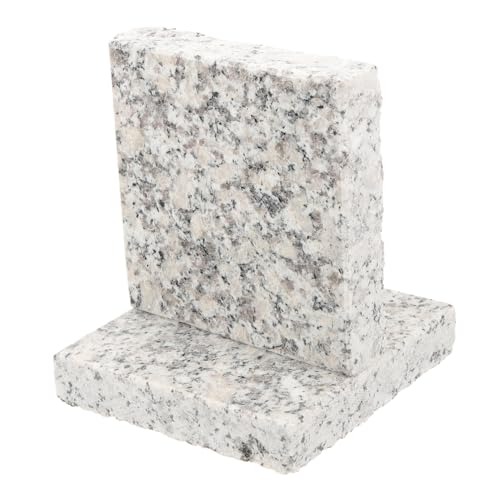 TOGEVAL 2 Stück Kühlendes Marmorbrett für Kleintiere Langlebiges Hamster Kaninchen Nest Hitzeabsorbierende Kühlmatte Kratzfest Leicht zu Reinigen für Sommerhitze von TOGEVAL