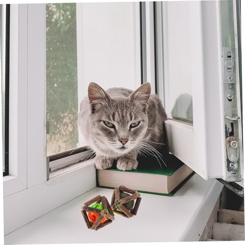 TOGEVAL 2 Stück Natürliche Katzenminze Kauspielzeug Kleine Katzenspielbälle zur Zahnreinigung und Verdauungsförderung Schadstofffreie Kaubälle für Kätzchen Interaktives Beißspielzeug für TOGEVAL 2 Stück Natürliche Katzenminze Kauspielzeug Kleine Katzenspielbälle zur Zahnreinigung und Verdauungsförderung Schadstofffreie Kaubälle für Kätzchen Interaktives Beißspielzeug für von TOGEVAL