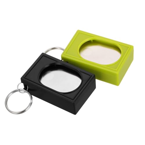 TOGEVAL 2 Stück Teiliges Hundetraining Clicker Quadratisch Platzsparend Handlich Effektives Klickertraining für Hunde Katzen Vögel Vielseitiges Trainingswerkzeug von TOGEVAL