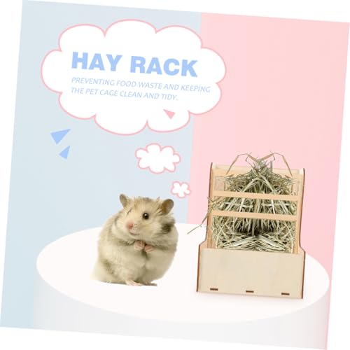 TOGEVAL 2 Stück Teiliges Kaninchen Futterbox und Heuraufe Stabiler Käfig Futterspender Platzsparend Praktisch Langlebig Geeignet für Meerschweinchen und Kleine Haustiere Einfache von TOGEVAL