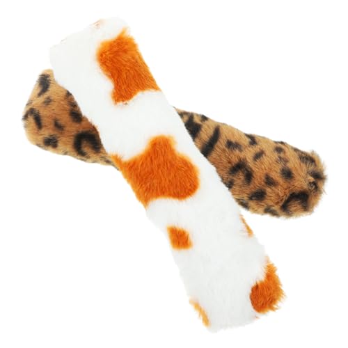 TOGEVAL 2 Stück Teiliges Katzenkissen mit Katzenminze Plüschig Leichtes Kätzchenspielzeug für Indoor Katzen Kieferfreundlich und Anregend zur Beschäftigung und Krallenpflege von TOGEVAL