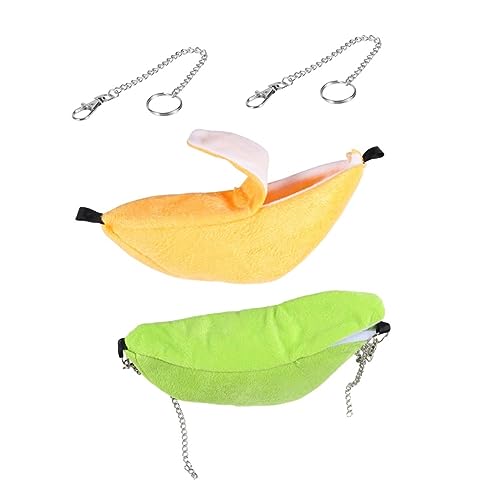 TOGEVAL 2St Hängematte hamsterbett Hamster schaukel Banana pet Bed Hamster Swing meerschweinchen hängebett Hamster warm meerschweinchen zubehoer Schaukelbett für Haustiere Fussel Green TOGEVAL 2St Hängematte hamsterbett Hamster schaukel Banana pet Bed Hamster Swing meerschweinchen hängebett Hamster warm meerschweinchen zubehoer Schaukelbett für Haustiere Fussel Green von TOGEVAL