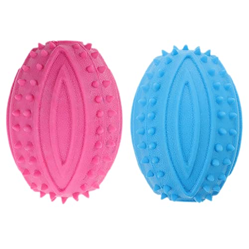 TOGEVAL Quietschspielzeug-Set für Hunde aus Gummi 2-teilig Kauspielzeug für Welpen Spielzeug für Hunde Hundeball Spielzeug für Welpen Hundebedarf TOGEVAL Quietschspielzeug-Set für Hunde aus Gummi 2-teilig Kauspielzeug für Welpen Spielzeug für Hunde Hundeball Spielzeug für Welpen Hundebedarf von TOGEVAL