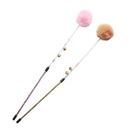 TOGEVAL 2stücke Interaktive Katzenangel-spielzeuge Mit Plüschball Und Glöckchen Attraktives Katzenspielzeug Für Zuhause Rosa Und Braun Fördert Aktives Spielen Und Stärkt Die Bindung TOGEVAL 2stücke Interaktive Katzenangel-spielzeuge Mit Plüschball Und Glöckchen Attraktives Katzenspielzeug Für Zuhause Rosa Und Braun Fördert Aktives Spielen Und Stärkt Die Bindung von TOGEVAL