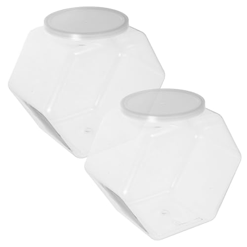 TOGEVAL 2stücke Kunststoff Fischglas-dekor Kleine Fischschüssel Aus Transparentem Material Bruchsicher Fischbeckenhalter Für Schreibtisch Kleines Aquarium Für Büro Und Zuhause von TOGEVAL