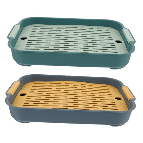 TOGEVAL 2pcs Bunny Wurf Box Töpfchen Trainer Dicht Haustiere Toilette Für Guinea Pig TOGEVAL 2pcs Bunny Wurf Box Töpfchen Trainer Dicht Haustiere Toilette Für Guinea Pig von TOGEVAL