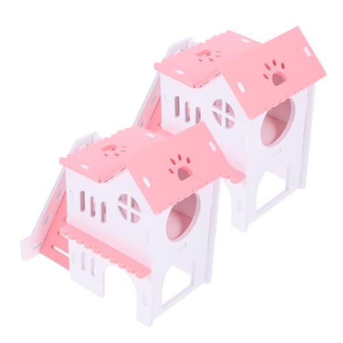 TOGEVAL Haustier-spielhaus Hamster-Villa Versteck Mit Leiter PVC-Material Stabil Für Meerschweinchen Ratten Eichhörnchen von TOGEVAL
