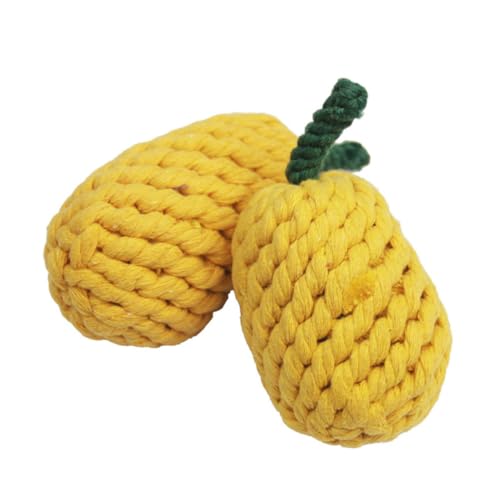 TOGEVAL 2st Haustier Ananas Spielzeug Kauspielzeug Birnenförmiges Hundespielzeug Hundeseil -Spielzeug Hundebissspielzeug Welpenspielzeug Haustierbedarf Yellow Baumwollseil TOGEVAL 2st Haustier Ananas Spielzeug Kauspielzeug Birnenförmiges Hundespielzeug Hundeseil -Spielzeug Hundebissspielzeug Welpenspielzeug Haustierbedarf Yellow Baumwollseil von TOGEVAL