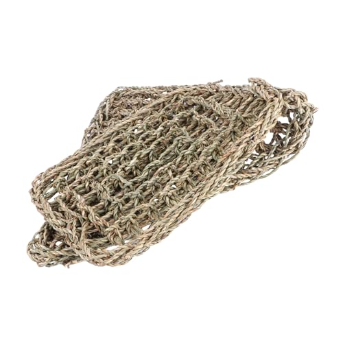 TOGEVAL 2st Haustier Stroh Matte Bärtiger Drachenpanzer Haustier-hängemattenbett Schlafbett Hasengrasmatte Meeresalgen-haustiermatte Bartagame Hängematte Seetang Light Brown TOGEVAL 2st Haustier Stroh Matte Bärtiger Drachenpanzer Haustier-hängemattenbett Schlafbett Hasengrasmatte Meeresalgen-haustiermatte Bartagame Hängematte Seetang Light Brown von TOGEVAL