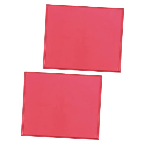 TOGEVAL Silikon Haustier Schüssel Matte Set Von 2 Rot Nicht Fütterung Matten Hund Katze Tischset Einfach TOGEVAL Silikon Haustier Schüssel Matte Set Von 2 Rot Nicht Fütterung Matten Hund Katze Tischset Einfach von TOGEVAL