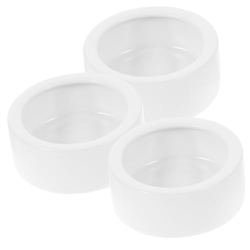 TOGEVAL Futterspender für Reptilien mit Bartagamen 3er-Pack Klein Rund Keramik Futter- und Wasseraufbewahrungsschale für Eidechsen TOGEVAL Futterspender für Reptilien mit Bartagamen 3er-Pack Klein Rund Keramik Futter- und Wasseraufbewahrungsschale für Eidechsen von TOGEVAL