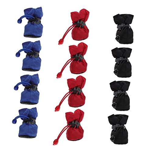 TOGEVAL Hundeschuhe Mittlere Größe – Hundestiefel Hohes Hundeschuh-Set TOGEVAL Hundeschuhe Mittlere Größe – Hundestiefel Hohes Hundeschuh-Set von TOGEVAL