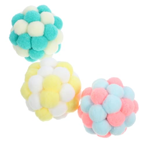 TOGEVAL Katzenball Spielzeug Katzen Spielzeug Kitten 3 Katzenkratzer Katzenspielzeug Mit Glocken Kratzball Für Katzen Plüsch Haustierspielzeug Für Katzen TOGEVAL Katzenball Spielzeug Katzen Spielzeug Kitten 3 Katzenkratzer Katzenspielzeug Mit Glocken Kratzball Für Katzen Plüsch Haustierspielzeug Für Katzen von TOGEVAL