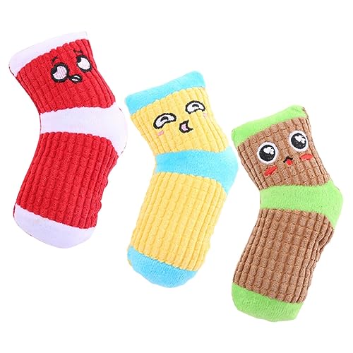 TOGEVAL Hund Kauen Spielzeug Quietscher Plüsch Zahnen Molaren Socken Interaktive Haustier Spielzeug TOGEVAL Hund Kauen Spielzeug Quietscher Plüsch Zahnen Molaren Socken Interaktive Haustier Spielzeug von TOGEVAL