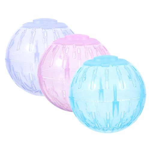 TOGEVAL 3stücke Mini Hamster Spielzeug Für Kleintiere Transportable Laufkugel Für Hamster Und Mäuse Pet Supplies Für Aktives Und Training von TOGEVAL