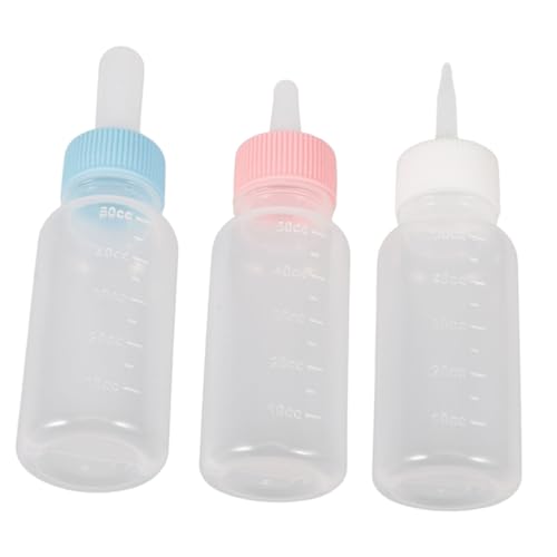 TOGEVAL 3 Stück Teiliges Haustier Milchflaschen Robust und Leicht für Welpen und Katzen Bruchsicher Leicht zu Reinigen Kontrollierte Futteraufnahme gegen Durchfall für Kleine Haustiere TOGEVAL 3 Stück Teiliges Haustier Milchflaschen Robust und Leicht für Welpen und Katzen Bruchsicher Leicht zu Reinigen Kontrollierte Futteraufnahme gegen Durchfall für Kleine Haustiere von TOGEVAL