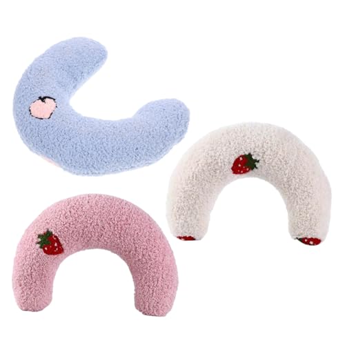 TOGEVAL 3 Stück Teiliges U Förmiges Haustierkissen Ergonomisches Hund Beruhigungskissen für Nackenstütze Katzenspielzeug für Schlaf Ruhe Geeignet für Reisen Zuhause und Outdoor Weiß Rosa TOGEVAL 3 Stück Teiliges U Förmiges Haustierkissen Ergonomisches Hund Beruhigungskissen für Nackenstütze Katzenspielzeug für Schlaf Ruhe Geeignet für Reisen Zuhause und Outdoor Weiß Rosa von TOGEVAL