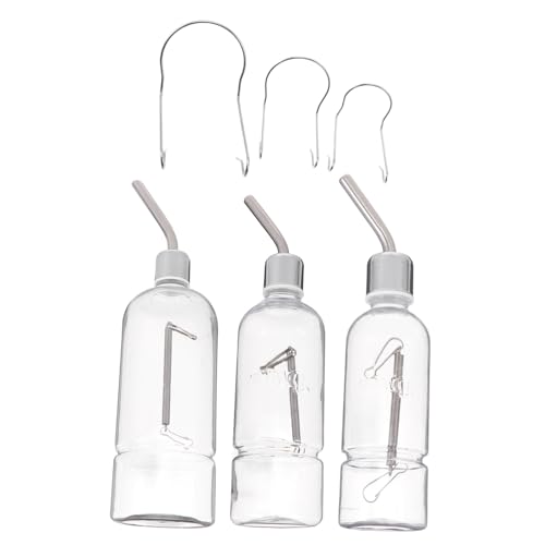 TOGEVAL 3stücke Teiliges Automatischer Wasserspender Für Haustiere Edelstahl Trinkflasche Für Hamster Kaninchen Und Nager Transparent Und Langlebig Einfache Montage Und Tägliche TOGEVAL 3stücke Teiliges Automatischer Wasserspender Für Haustiere Edelstahl Trinkflasche Für Hamster Kaninchen Und Nager Transparent Und Langlebig Einfache Montage Und Tägliche von TOGEVAL