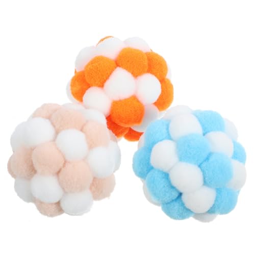 TOGEVAL Katzenball Spielzeug Interaktives Katzenball Spielzeug 3er Set Katzen Bälle Mit Glocken Interaktive Und Fuzzy Bälle Für Katzen Indoor Für Kätzchen Und Katzen TOGEVAL Katzenball Spielzeug Interaktives Katzenball Spielzeug 3er Set Katzen Bälle Mit Glocken Interaktive Und Fuzzy Bälle Für Katzen Indoor Für Kätzchen Und Katzen von TOGEVAL