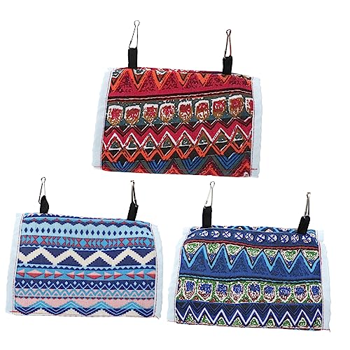 TOGEVAL 3pcs Vogel Papagei Hängen Hideaway Zelt Hängematte Set Für Pet Vögel Rest Schlaf von TOGEVAL