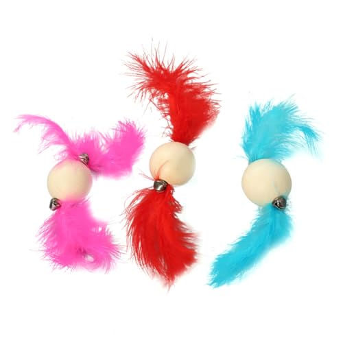 TOGEVAL 3St Spielzeug lustiges ausstecher lustig katzenspielzeig Katzenzubehör spielsachen für Katzen cat Toy aktivierte Katze Katzen-Teaser Katze Zauberstab Katzenrolle Ball TOGEVAL 3St Spielzeug lustiges ausstecher lustig katzenspielzeig Katzenzubehör spielsachen für Katzen cat Toy aktivierte Katze Katzen-Teaser Katze Zauberstab Katzenrolle Ball von TOGEVAL