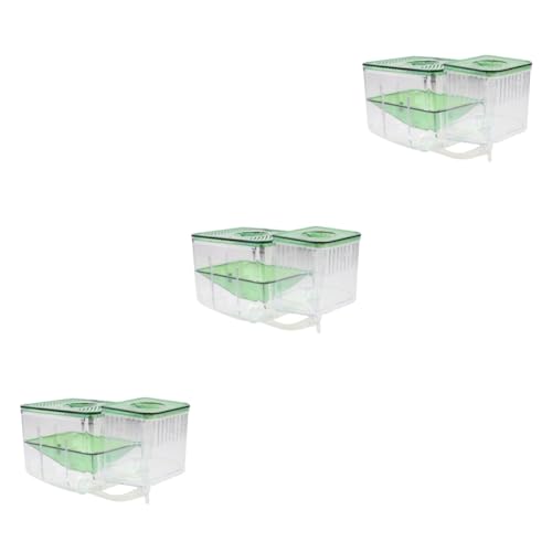 TOGEVAL 3 Stücke Box Acryl Fisch Zucht Tank Kit Aquarium Inkubator Box Für Home Aquarium von TOGEVAL