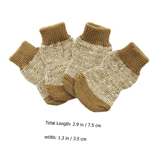 TOGEVAL 4 Stück Baumwollsocken pet Supplies Baumwoll socken Hundepfotenpflege Dog Shoes Anti-Hunde-Socken rutschfeste Hundesocken Socken für Welpen Hunde socken aus Baumwolle Coffee TOGEVAL 4 Stück Baumwollsocken pet Supplies Baumwoll socken Hundepfotenpflege Dog Shoes Anti-Hunde-Socken rutschfeste Hundesocken Socken für Welpen Hunde socken aus Baumwolle Coffee von TOGEVAL