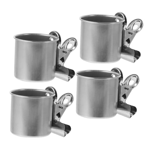 TOGEVAL 4 Stück Futter- Und Wassernäpfe, Kleine Vögel, Nymphensittiche, Sittiche, Futterspender, Edelstahl-vogelfutterbecher Mit Klemme Für Papageienkäfig TOGEVAL 4 Stück Futter- Und Wassernäpfe, Kleine Vögel, Nymphensittiche, Sittiche, Futterspender, Edelstahl-vogelfutterbecher Mit Klemme Für Papageienkäfig von TOGEVAL