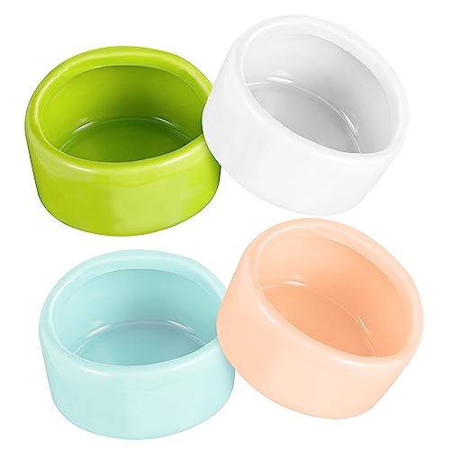 TOGEVAL Hamster Futternapf Keramik Set 4 Näpfe für Wasser Futter Käfig Zubehör TOGEVAL Hamster Futternapf Keramik Set 4 Näpfe für Wasser Futter Käfig Zubehör von TOGEVAL
