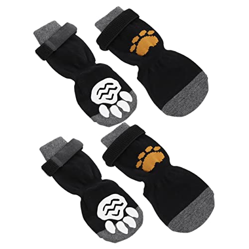 TOGEVAL 4 Stück Haustier Hundesocken, Verschleißfeste Hundesocken, Auswechselbare Baumwollsocken, Austauschbare Haustiersocken, Entzückende Haustiersocken, Waschbare Baumwollsocken, von TOGEVAL