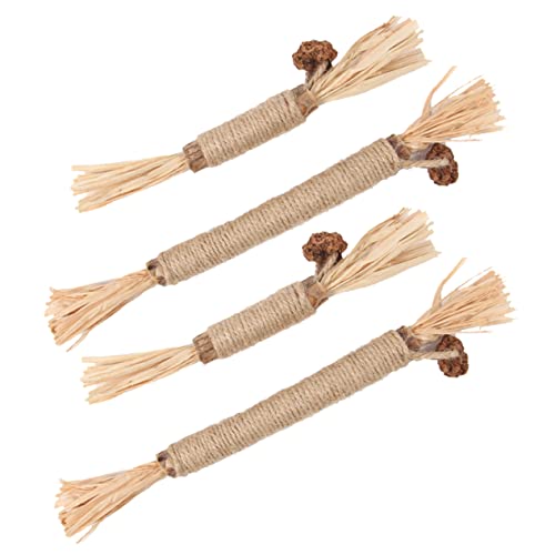 TOGEVAL Katzenkauspielzeug 4 Stück aus Holz Verschleißfestes Interaktives Katzenspielzeug mit Katzenminze für Kätzchen und Große Katzen Fördert Natürlichen Spielinstinkt für Zuhause TOGEVAL Katzenkauspielzeug 4 Stück aus Holz Verschleißfestes Interaktives Katzenspielzeug mit Katzenminze für Kätzchen und Große Katzen Fördert Natürlichen Spielinstinkt für Zuhause von TOGEVAL